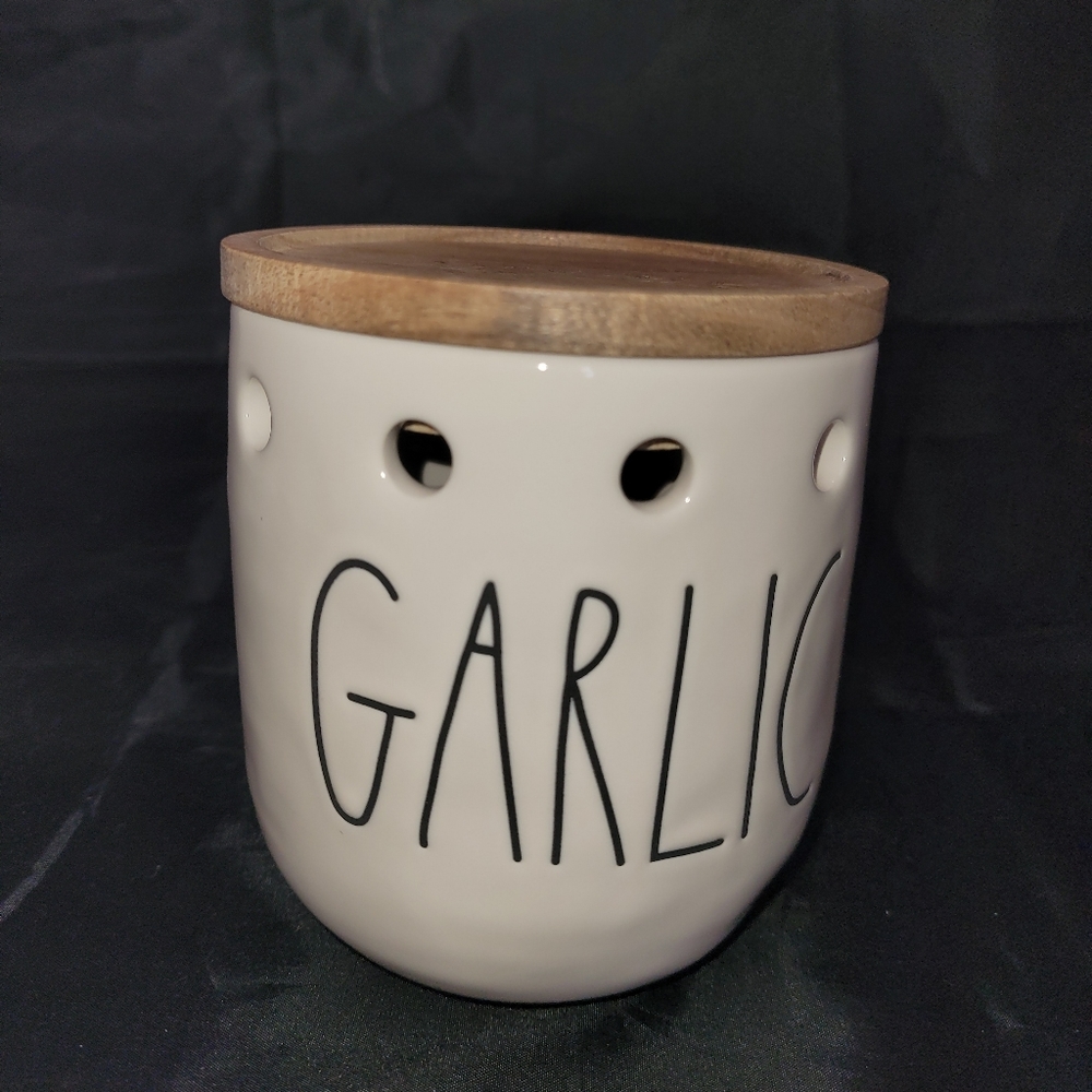 Rae dunn mini garlic canister